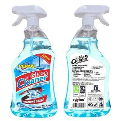HERIOS Window Cleaner Spray Window Cleaner Spray 750 Ml Home Care Liquid Glass Cleaner Spray
